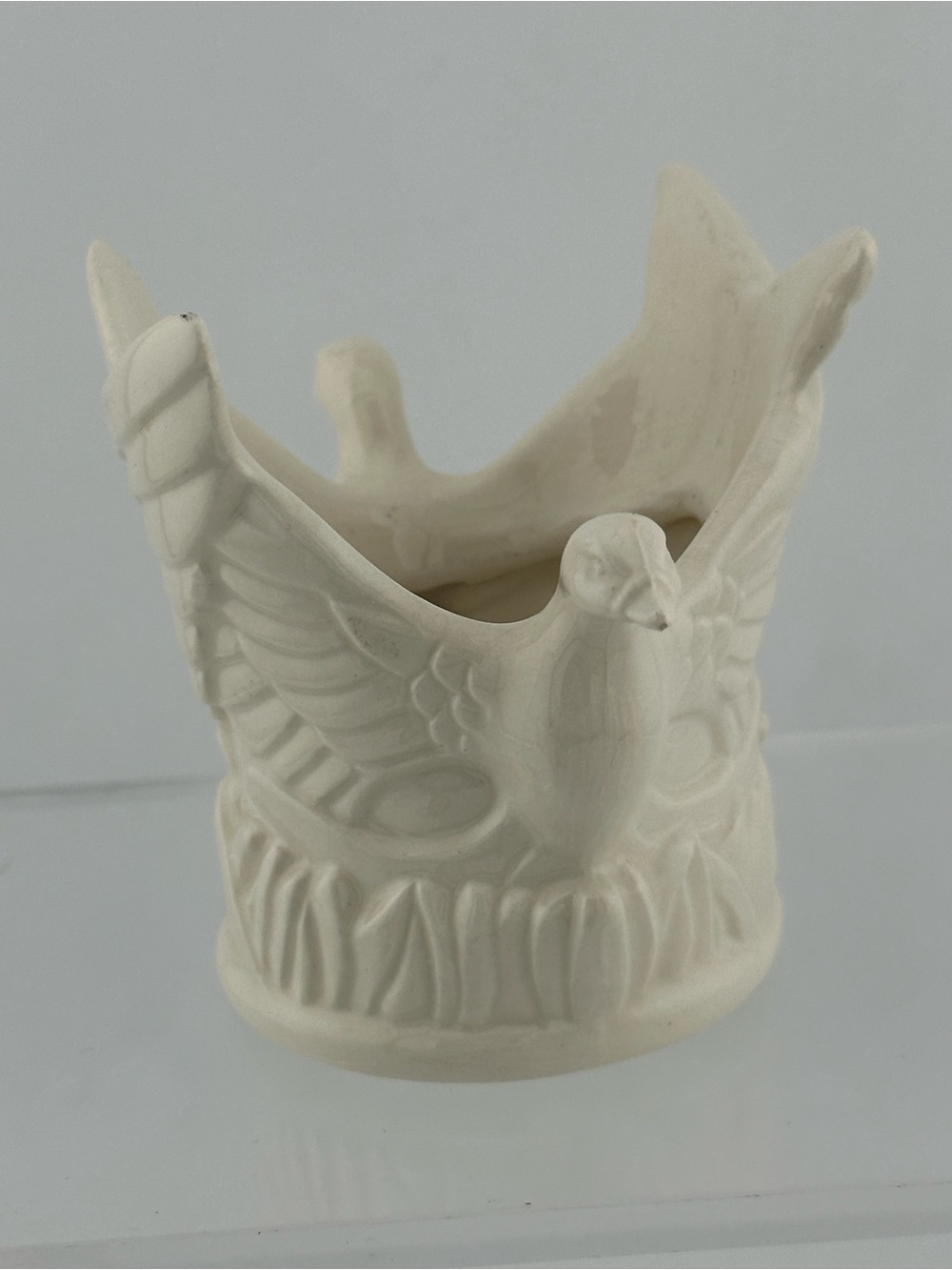 Vintage Interlocking doves , candles/toothpick holder